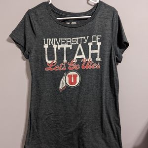 Gray University of Utah Large tshirt